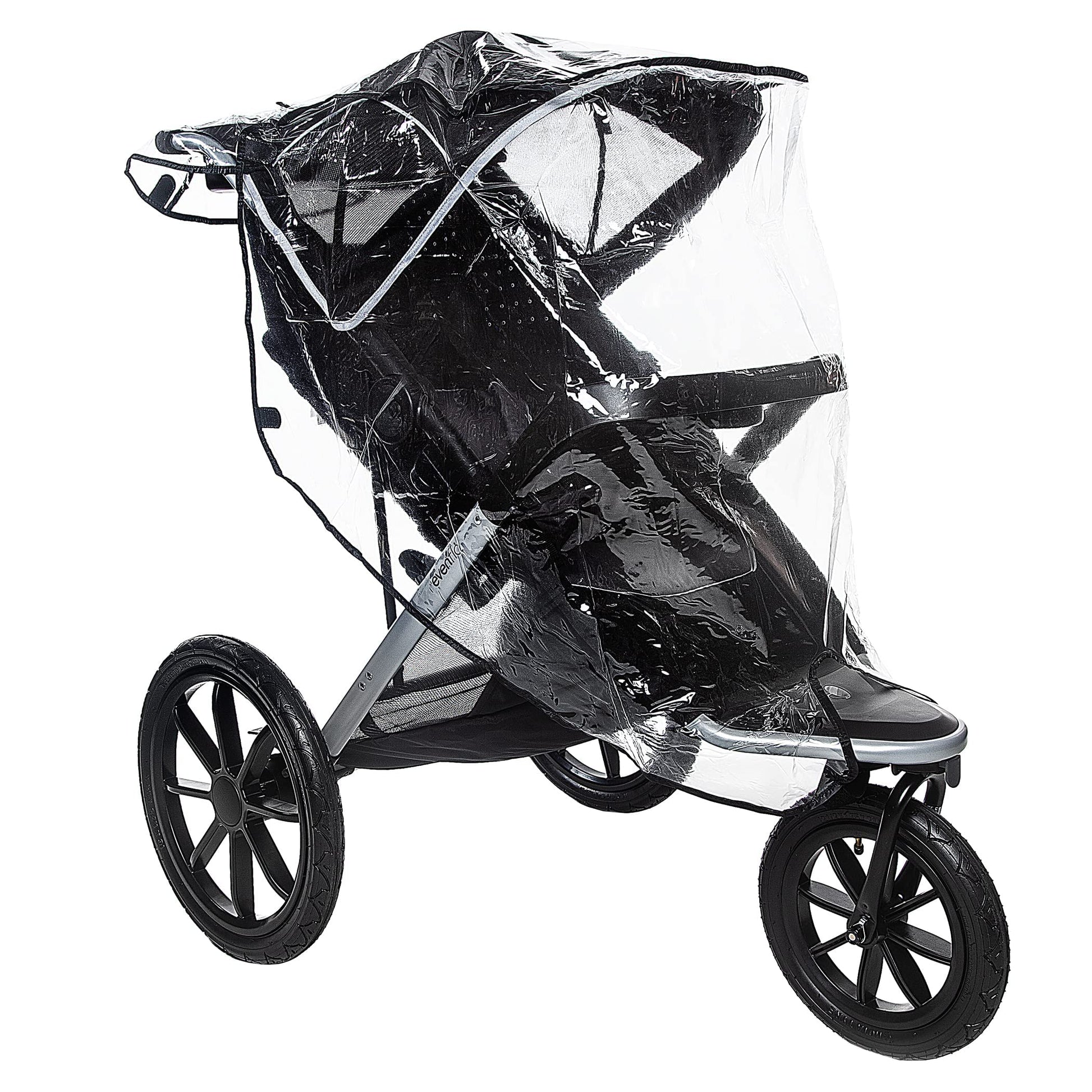 Jeep Jogging Stroller Weather Shield, Baby Rain Cover, Universal Size To Fit Most Jogging Strollers, Waterproof, Windproof, Vent