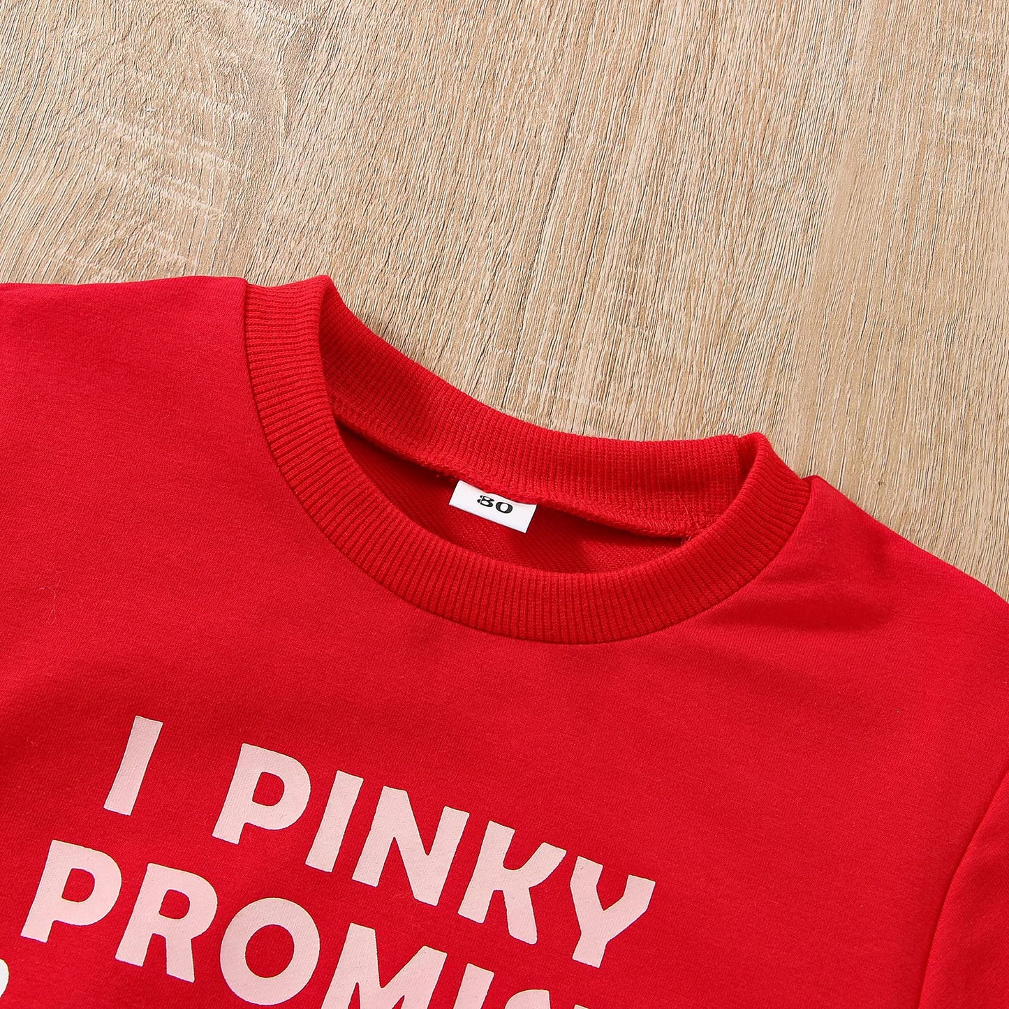 Yingisfitm Toddler Baby Girl Boy Crewneck Sweatshirt Long Sleeve Valentines Day Shirt Pullover Top Spring Clothes Outfit (Red-Lo