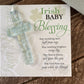 The Grandparent Gift Irish Baby Blessing Handmade In Usa Cross- Irish Baby Gift For Baby Girl Or Boy (Cross)