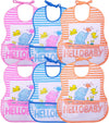 Btfash Babies Soft Button Bib For Feeding | Waterproof Bib For New Born | Washable Feeding Aprons For Infants & Toddlers | Reusa