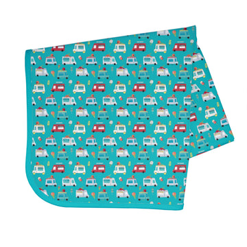 Bapronbaby Ice Cream Truck Splash Mat - Waterproof Catch-All For Under High Chairs, Floors, Tables, Playtime Or Arts & Crafts -