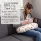Boppy Nursing Pillow, Tan Happy Houseplants, Larger, Firmer, More Supportive Pillow For Breastfeeding And Bottle Feeding, Firmer