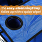ciao! baby Portable High Chair for Travel, Fold Up High Chair with Tray, Blue