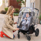 J.L. Childress Stroller Rain Cover - Universal Stroller Poncho - Stroller Accessory - Ventilated Baby Weather Shield And Protect
