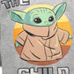 Star Wars The Child Infant Baby Boys Fleece Half Zip Pullover Hoodie Gray 18 Months