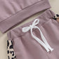 Kupretty Baby Girl Fall Winter Clothes Toddler Outfit Letters Graphic Crewneck Sweatshirts Joggers Pants Set (Purple, 6-12 Month