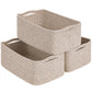 Goodpick Storage Baskets, 13 x 8 x 5 in, Closet Shelf Organizers for Gifts Empty Baskets for Shelves Dog Toy Basket Woven Basket