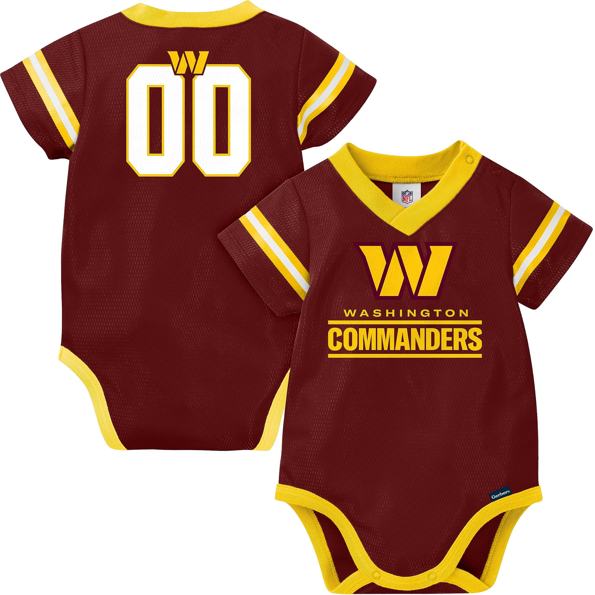 Gerber Unisex Baby Nfl Team Jersey Onesie Bodysuit, Color, 18 Months
