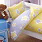 Meju Star Yellow 100% Cotton Duvet Cover 43' X 59' + Pillowcase 13' X19' Bedding Set With Zipper Closure For Baby Toddler Bo
