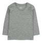 Honestbaby Baby Girls Organic Cotton Long Sleeve Tshirts Multi Pack Infant And Toddler Shirts, Gray Ombre, 0-3 Months Us