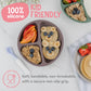 Ch  Rikid Suction Plates For Baby, Toddlers - Features Super Strong Quadruple Suction - 100% Food Grade Silicone Toddler Plates
