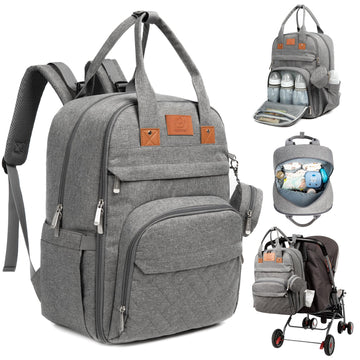 Keababies Diaper Bag Backpack, Baby Diaper Bag - Large Baby Diaper Bags For Baby Boy, Girl, Baby Diaper Bag With Changing Statio