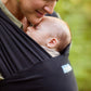 Moby Baby Wrap Carrier Evolution for Newborns to Toddlers (8-33lbs), Infant Sling Carrier, Lightweight & Hands Free Design, Adju