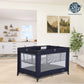Dream On Me Zazzy Portable Playard with Bassinet in Navy, Packable and Easy Setup Baby Playard, Lightweight and Portable Playard