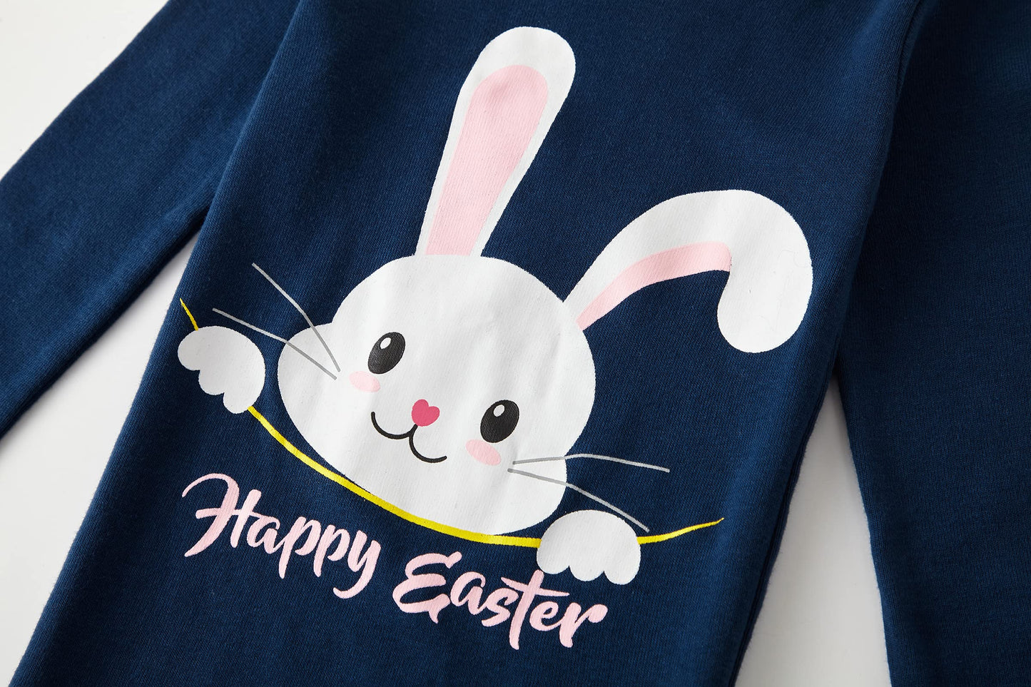 Family Feeling Easter Bunny Baby Girls Pajamas Long Sleeve Cotton Toddler Kid Rabbit Pjs 18-24 Monthes