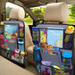 ULEEKA Car Backseat Organizer with 11 Table Holder, 10 Storage Pockets Seat Back Protectors Kick Mats for Kids Toddlers, Travel