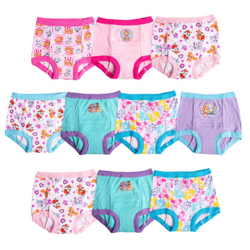 Paw Patrol Girls Toddler Potty Training Pants With Chase, Skye & More With Success Chart & Stickers Size 18, 2T, 3T, 4T, 10-Pack