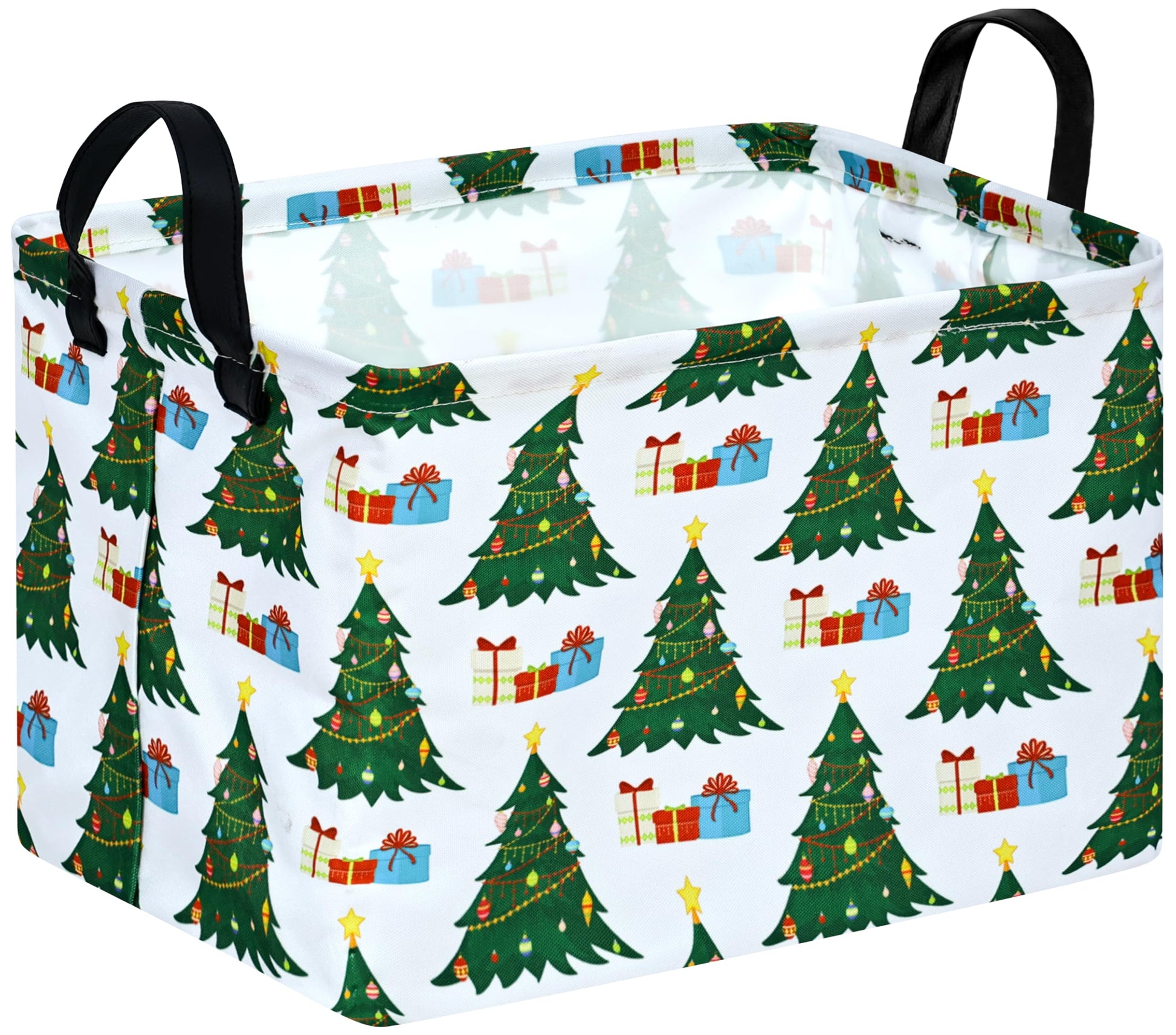 DUYIY Christmas Tree Gift Storage Basket Shelf Storage Basket Organizer Box Clothes Laundry Hamper Toys Nursery Basket Baby Laun