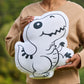 SKANDA FAB White Dinosaur Shaped Cushion 30x35CM