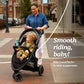 Graco Outpace Lx All-Terrain 3-Wheel Baby Stroller, Cohen     Compatible For Travel System, Easy One-Hand Fold, In-Seat Suspensi