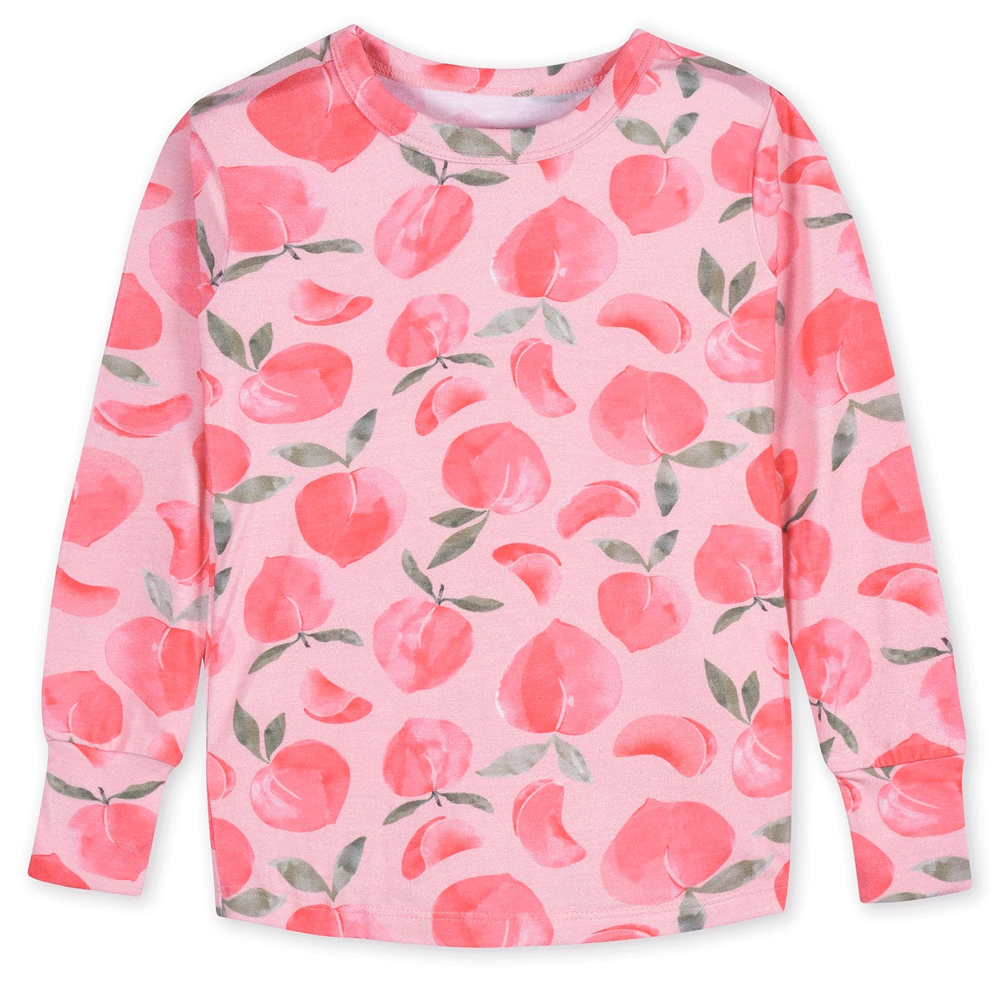 Gerber Unisex Baby Toddler Buttery Soft 2-Piece Snug Fit Pajamas With Viscose Made From Eucalyptus, Just Peachy, 12 Months