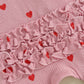 Filgriox My First Valentines Day Baby Girl Outfit Newborn Footie Romper Heart Bodysuit + Headband Infant One Piece Outfit (Pink,