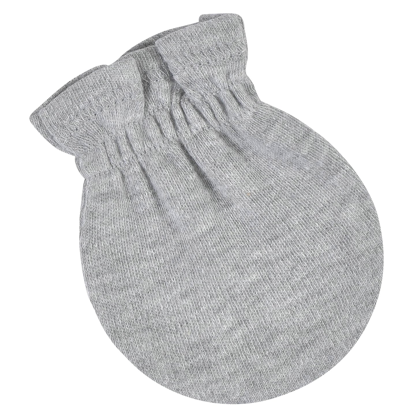 Gerber Baby 12-Pack No Scratch Mittens, Gray Heather, 0-3 Months (8-Pack)