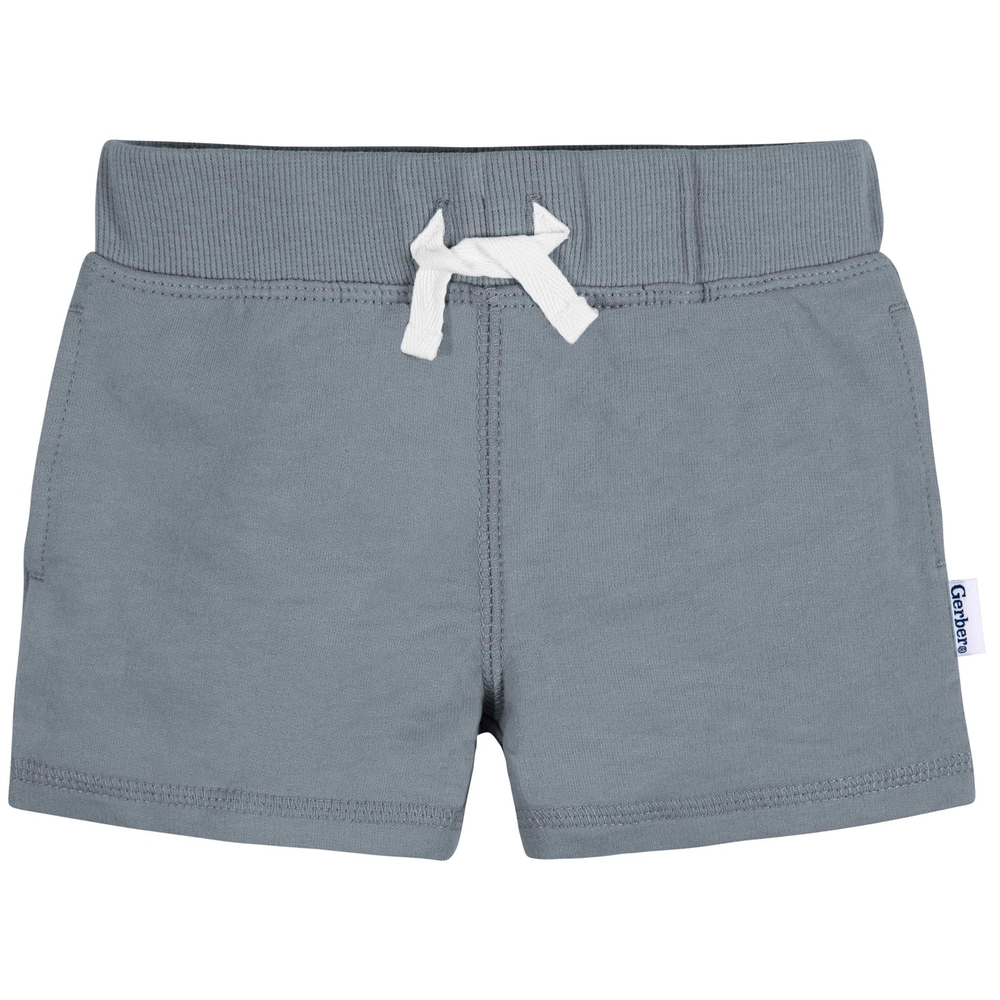 Gerber Baby Boys' Toddler 3-Pack Pull-On Knit Shorts, Blue, 0-3 Months