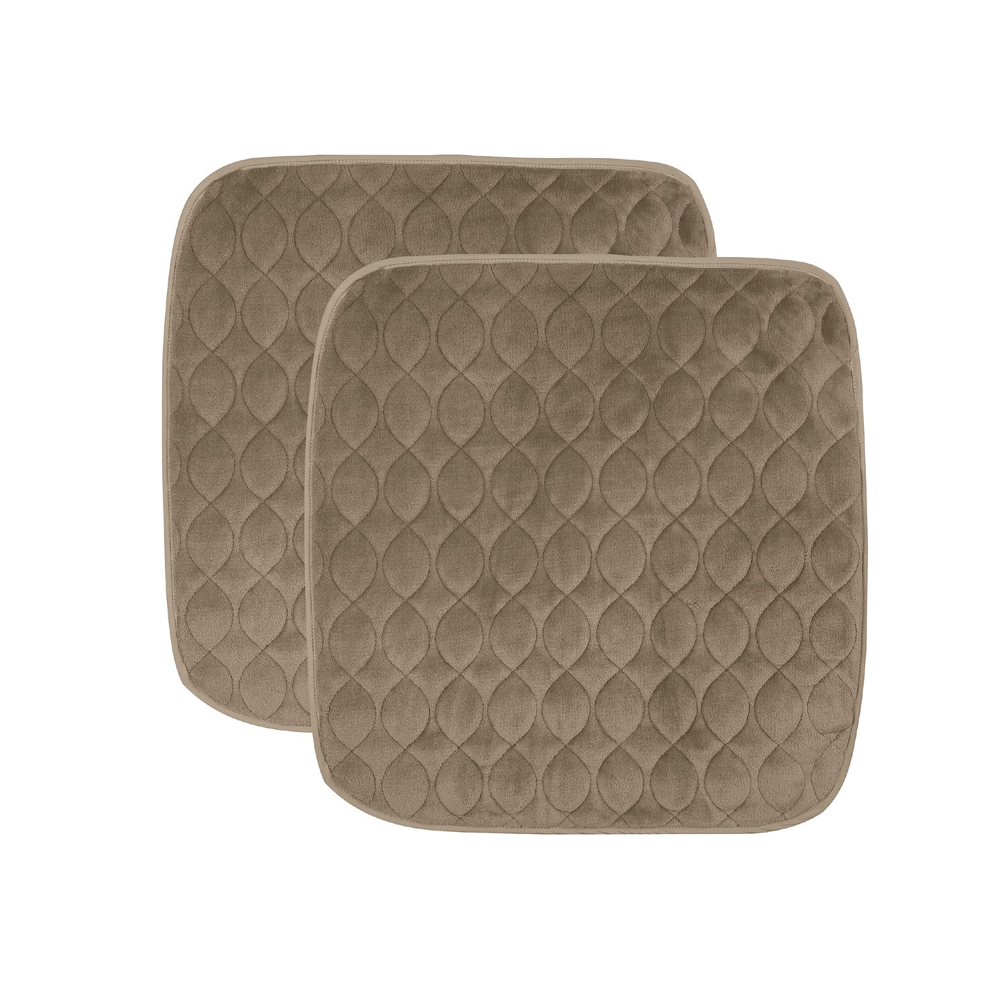 FRESH IDEAS Waterproof & Washable Seat Protector Pad, Tan, 2-Pack