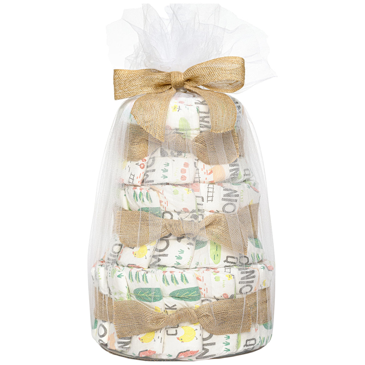 The Honest Company Diaper Cake | Clean Conscious Diapers, Baby Personal Care, PlantBased Wipes | Barnyard Babies | Regular, Siz