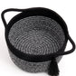 Small Gift Basket Empty to Fill - SweetMemo Mini Woven Rope Organizer Baskets for Gifting, Baby Shower, Desk, Bathroom, Shelves 