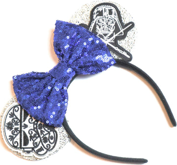 Clgift Ears, Black Mouse Ears, Darth Vader, Mickey Ears (Blue Storm Trooper)