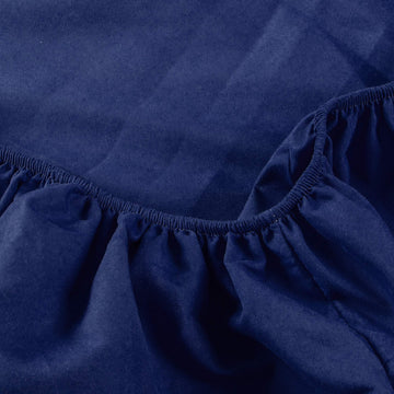 Ntbay Toddler Sheet Set - 3-Piece Microfiber Crib Sheet Set - Flat Sheet, Fitted Sheet, Pillowcase - Solid Toddler Bedding, Navy