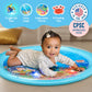 Splashez Lights Up Tummy Time Water Mat For Babies, 30' X-Large Baby Water Mat Tummy Time For Sensory Play With Led Glowing Fis