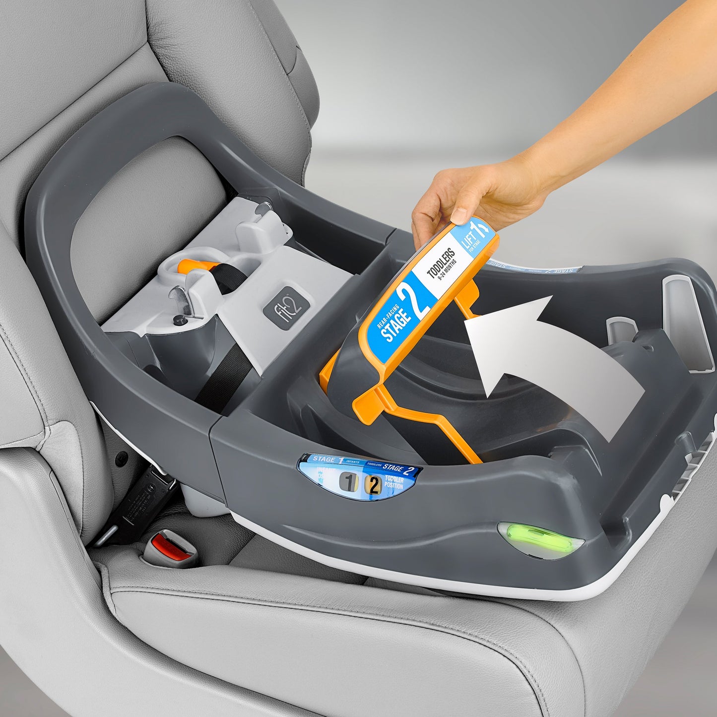 Chicco Chicco Fit2 Infant & Toddler Car Seat Base, Stay-In-Car Base For Second Vehicle, Compatible With Chicco Fit2 Car Seat | A