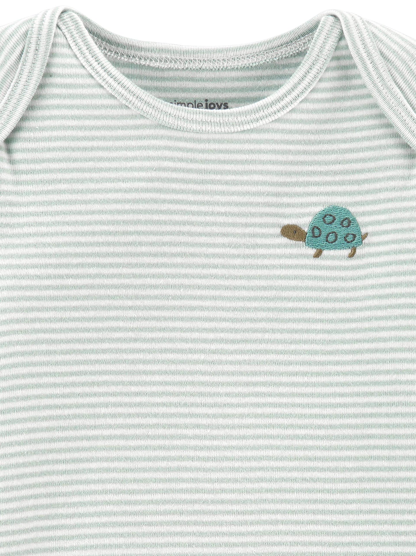 Simple Joys by Carters unisex-baby 6-Piece Bodysuits (Short and Long Sleeve) and Pants Set, Grey Heather/White Animal Print/Avo