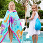 Joiedomi Mermaid Hooded Towels For Kids - Soft 100% Cotton Kids Beach Towel - 30' X 50' For 3-10 Years Boys Girls - Beach Hood