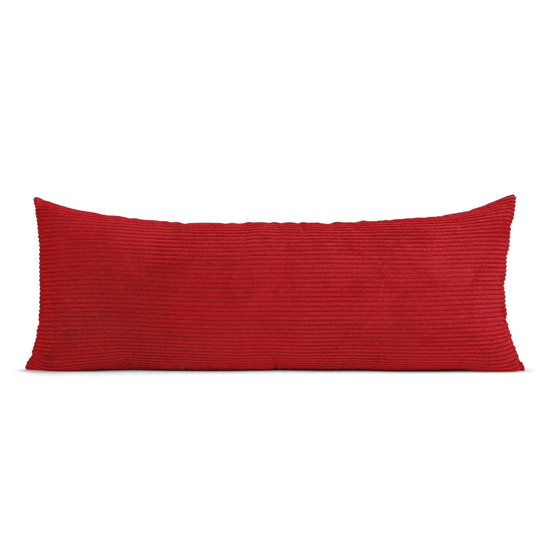 Sweet Jojo Designs Burgundy Red Unisex Boy or Girl Body Pillow Cover Case - Decorative Accent Long Couch Kids Bed Pregnancy Pill