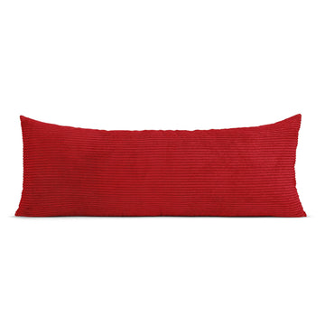 Sweet Jojo Designs Burgundy Red Unisex Boy or Girl Body Pillow Cover Case - Decorative Accent Long Couch Kids Bed Pregnancy Pill