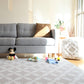 Cushmat Stylish Reversible Foam Play Mat (Large, Luxe Dark - Gray Star) - Soft, Waterproof, Durable Play Mat For Infants, Babies