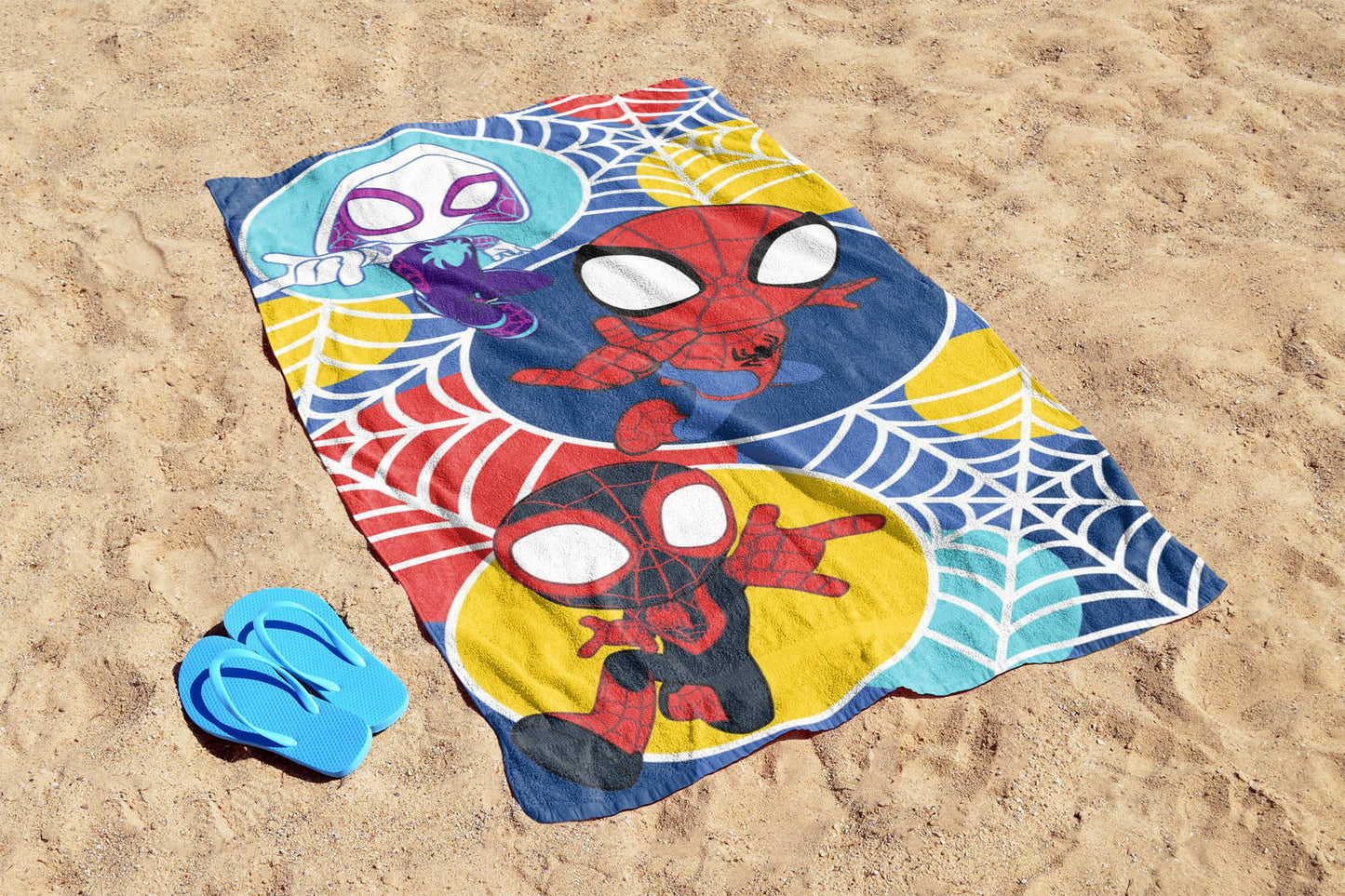 Jay Franco Marvel Spidey & His Amazing Friends Bath Pool Beach Towel - Kids Super Soft & Absorbent 100% Cotton Towel With Ghost