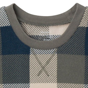 Modern Moments By Gerber Baby Hacci Snug Fit 2-Piece Pajama Set, Dark Green Plaid, 2T