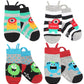 Ez Sox Toddler Socks Easy Pull Up Loops, 3-5 Yrs, Monsters