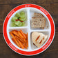 Choose Myplate Portion Plate For Kids, Toddlers - Kids Nutrition Plates With Dividers Plus Dairy Bowl From Health Beet (English