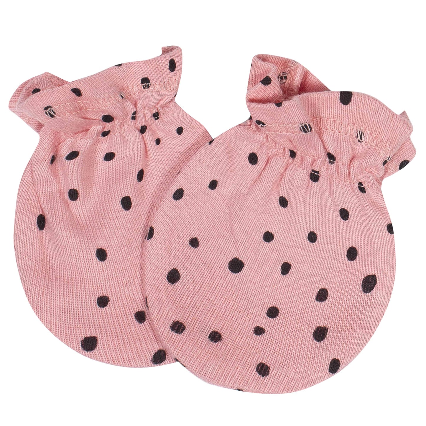Gerber Baby Girls Cap And Mitten Sets 8Pc Pink Bear 0-3 Months