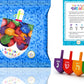 The Dreidel Company Wood Multi-Colored Dreidels Medium Sized Hanukkah Draydels With English Transliteration (10-Pack)