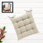 Oasis Home Collection Cotton Shell | Mixfiber Filled |Multipurpose Chair Cushion/Pad with Ties  Pack of 1 (40x40CM  16inchx16inch, B