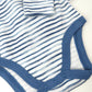 Honestbaby 3-Pack Organic Cotton Long Sleeve Side-Snap Kimono Onesies Bodysuits, Tie Dye Blues, 6-9 Months