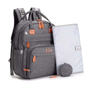 Babbleroo Extra Large Diaper Bag Backpack, Expandable Baby Bag With Up To 50% More Capacity - Travel Essentials Baby Bag Tote Wi
