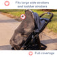 Intimom Stroller Sunshade (Xl Black) - Universal Adjustable Spf 30+ Sunshade With See Through, Stroller Canopy Extender, Mesh Ne